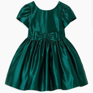 Janie and Jack The Holiday Bow-Detail Satin Dress size 6